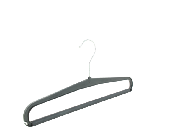 Cintre plastique avec barre antiglisse pour pantalon (M122)