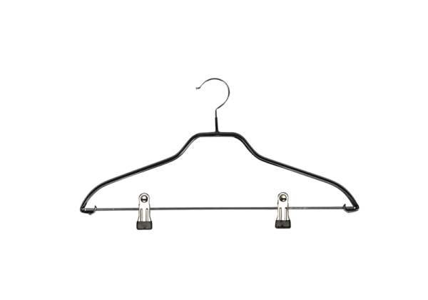 Cintre métal gainé avec barre et pinces (SF100BP) – Image 2