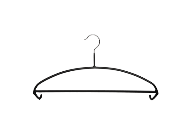 Cintre métal gainé arrondi avec barre et crochets (SR100BCJ) – Image 2