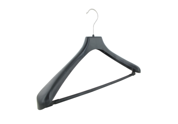 Cintre plastique épaules larges avec barre pour costumes (LUXURYB)