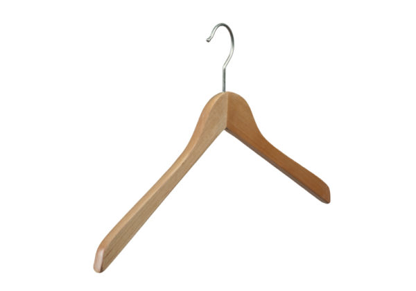 Cintre bois en hêtre sans barre (HETRE BOIS 1)