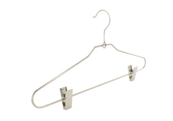 Cintre métal avec barre arrondie et pinces (HEROSP)