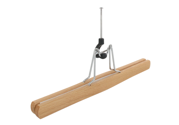 Cintre bois hêtre pour jupe (HETRE JUPE ANTIVOL)