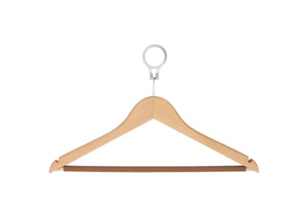 Cintre bois économique antivol (ECO BOIS 2 ANTIVOL) – Image 2