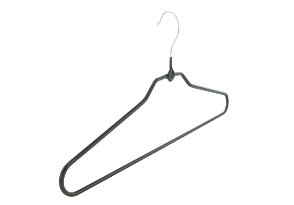 Cintre métal robuste avec barre et antiglisse gainé (HERCULE)