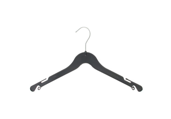 Cintre plastique avec encoches pour robe, t-shirt et chemise (A) – Image 2