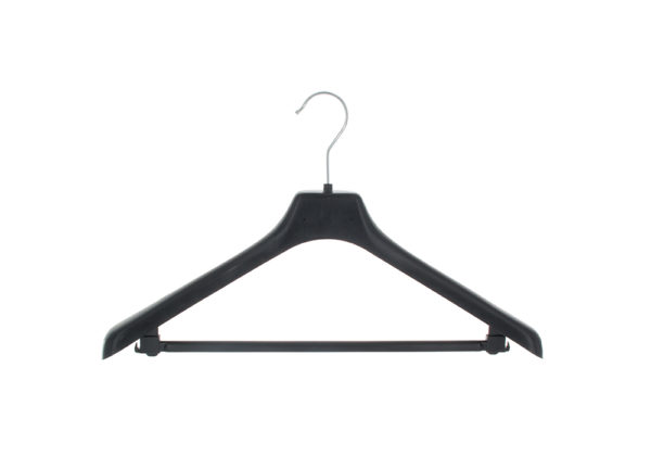Cintre plastique avec barre épaules larges pour costume et manteau (20B) – Image 2