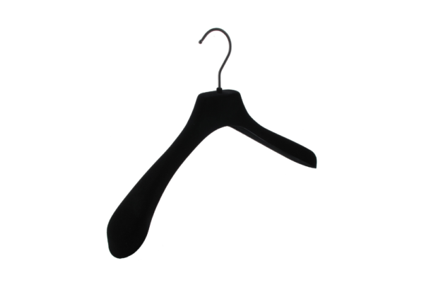 Cintre velours épais vestes et manteaux avec crochet noir (LUXURYVN)