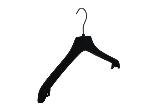 Cintre velours vestes légères avec crochet noir (NFVN)