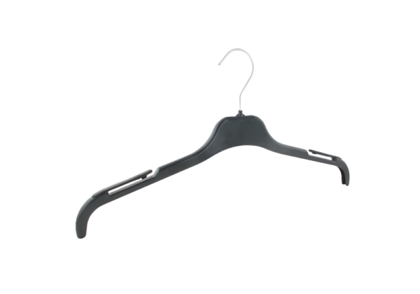 Cintre plastique avec encoches et antiglisse sur épaules pour robe et chemise (ECG)