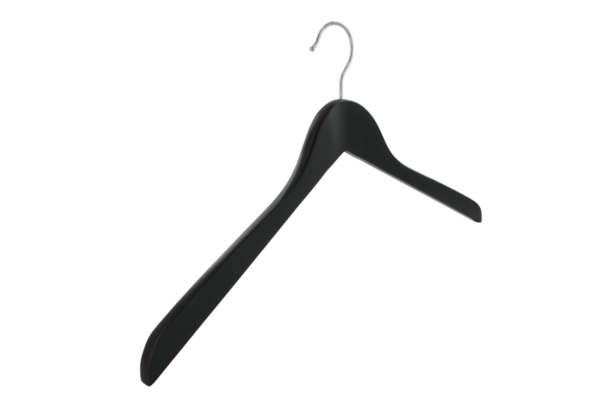 Cintre bois économique sans barre noir (ECO BOIS 1 NOIR)